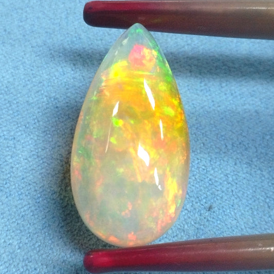 18.75cts Pear-Shaped Opal: Unleash a Symphony of Colours